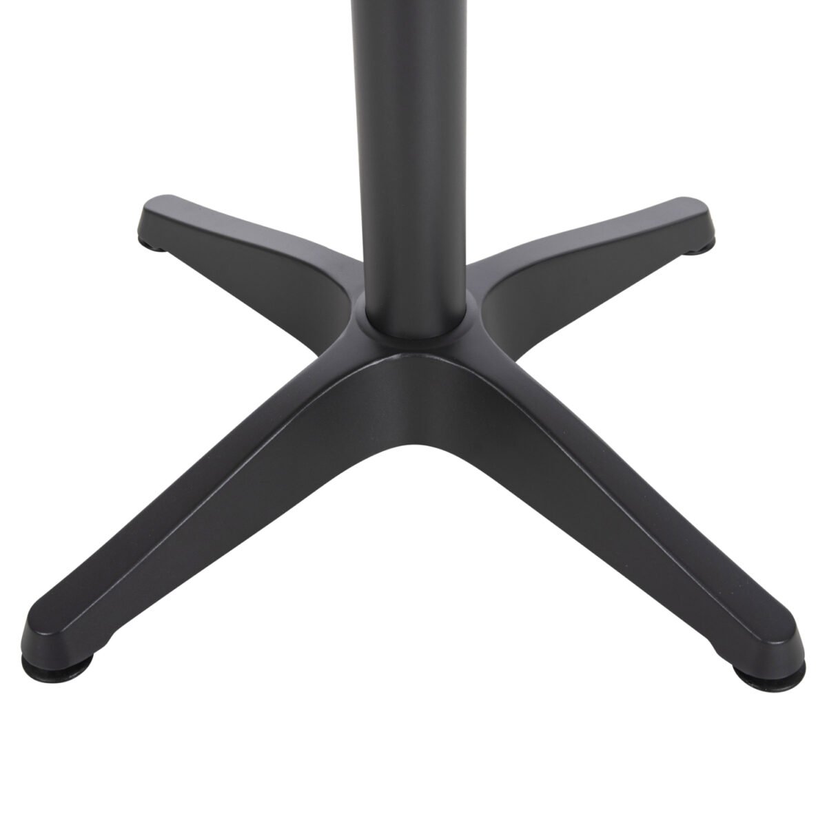 ΤΡΑΠΕΖΙ ΑΛΟΥΜΙΝΙΟΥ ΣΤΡΟΓΓΥΛΟ ALEXA HM6086.01 ΑΝΘΡΑΚΙ-POLYWOOD TOP ΦΥΣΙΚΟ Φ60x73Υεκ. - Image 4