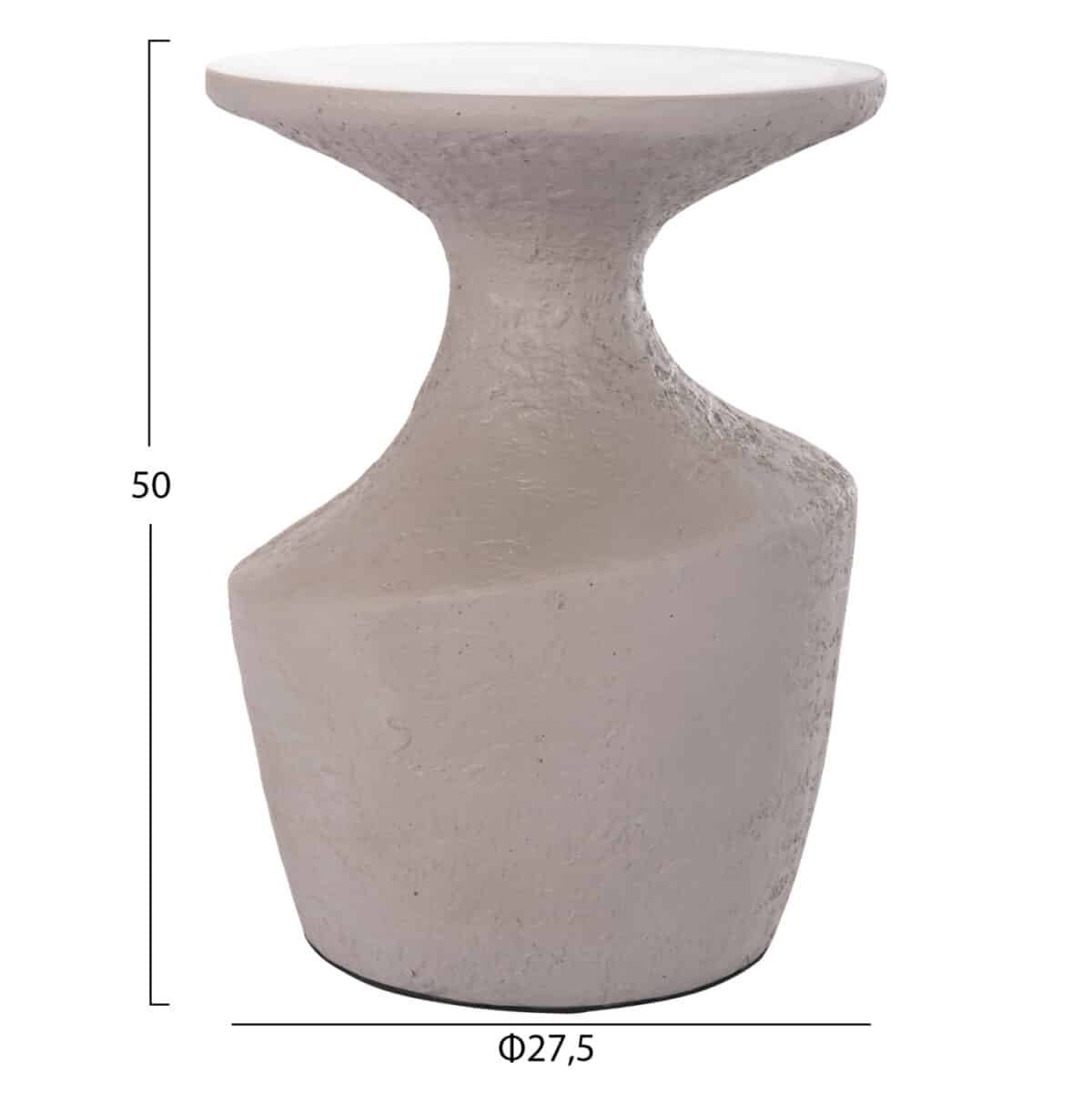 ΤΡΑΠΕΖΙ ΒΟΗΘΗΤΙΚΟ REBON HM18156.03S FIBER CEMENT ΣΕ ΓΚΡΙ--Φ27.5x50Υεκ. - Image 2