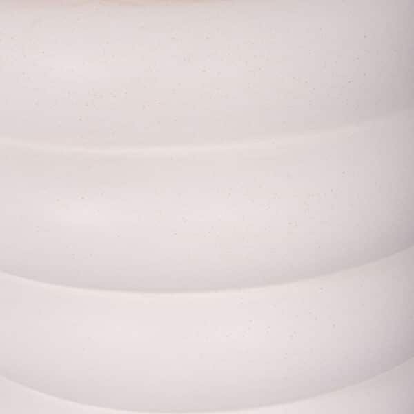 ΤΡΑΠΕΖΙ ΒΟΗΘΗΤΙΚΟ PUFFAT HM18172.02 FIBER CEMENT ΛΕΥΚΟ- ΞΥΛΟ TEAK TOP Φ45x46Υεκ. - Image 8