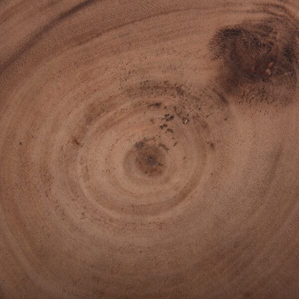 ΤΡΑΠΕΖΙ ΒΟΗΘΗΤΙΚΟ PUFFAT HM18172.02 FIBER CEMENT ΛΕΥΚΟ- ΞΥΛΟ TEAK TOP Φ45x46Υεκ. - Image 9