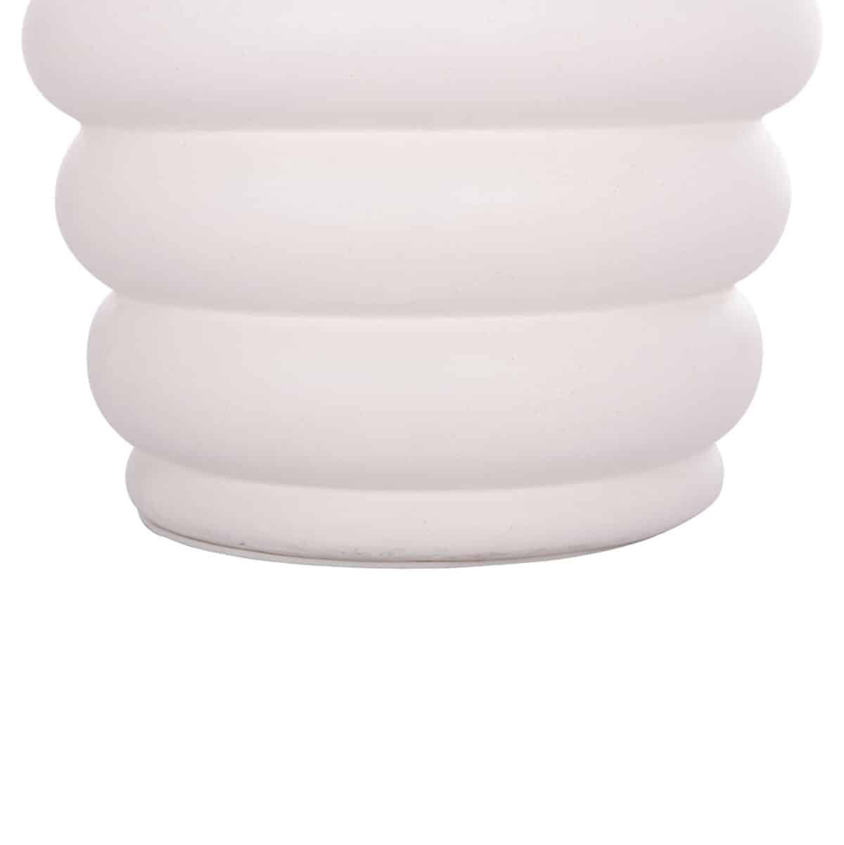 ΤΡΑΠΕΖΙ ΒΟΗΘΗΤΙΚΟ PUFFAT HM18172.02 FIBER CEMENT ΛΕΥΚΟ- ΞΥΛΟ TEAK TOP Φ45x46Υεκ. - Image 10