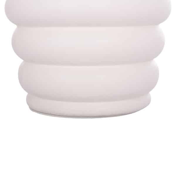 ΤΡΑΠΕΖΙ ΒΟΗΘΗΤΙΚΟ PUFFAT HM18172.02 FIBER CEMENT ΛΕΥΚΟ- ΞΥΛΟ TEAK TOP Φ45x46Υεκ. - Image 10