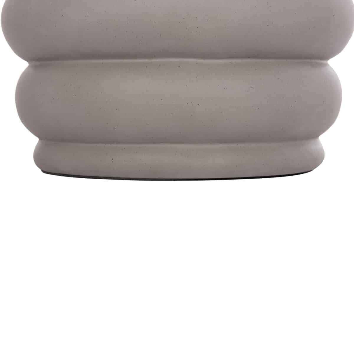 ΤΡΑΠΕΖΙ ΒΟΗΘΗΤΙΚΟ PUFFAT HM18172.03 FIBER CEMENT ΓΚΡΙ- ΞΥΛΟ TEAK TOP Φ45x46Υεκ. - Image 10