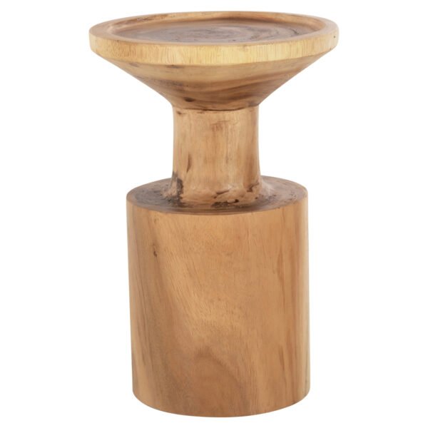 ΤΡΑΠΕΖΙ ΒΟΗΘΗΤΙΚΟ BERMAL HM9889 ΜΑΣΙΦ ΞΥΛΟ SUAR ΣΕ ΦΥΣΙΚΟ Φ30x46Υεκ. - Image 3