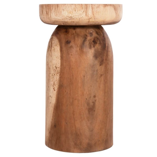 ΤΡΑΠΕΖΙ ΒΟΗΘΗΤΙΚΟ LOKI HM9899.11 ΜΑΣΙΦ ΞΥΛΟ SUAR ΣΕ ΦΥΣΙΚΟ Φ30x50Υεκ. - Image 3