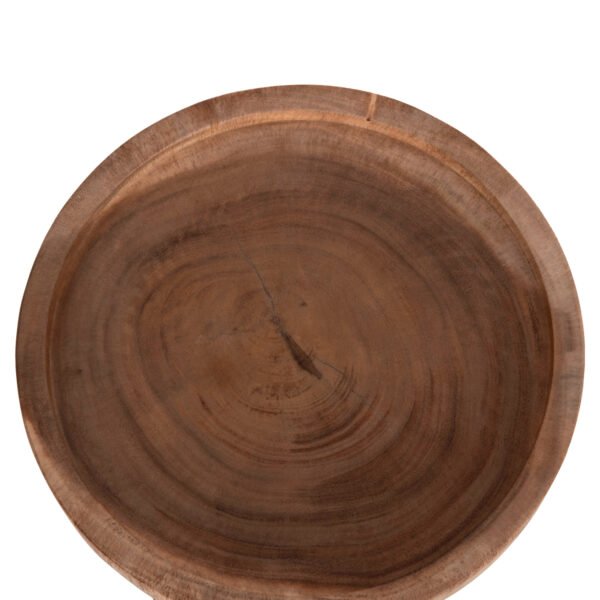 ΤΡΑΠΕΖΙ ΒΟΗΘΗΤΙΚΟ LOKI HM9899.11 ΜΑΣΙΦ ΞΥΛΟ SUAR ΣΕ ΦΥΣΙΚΟ Φ30x50Υεκ. - Image 5