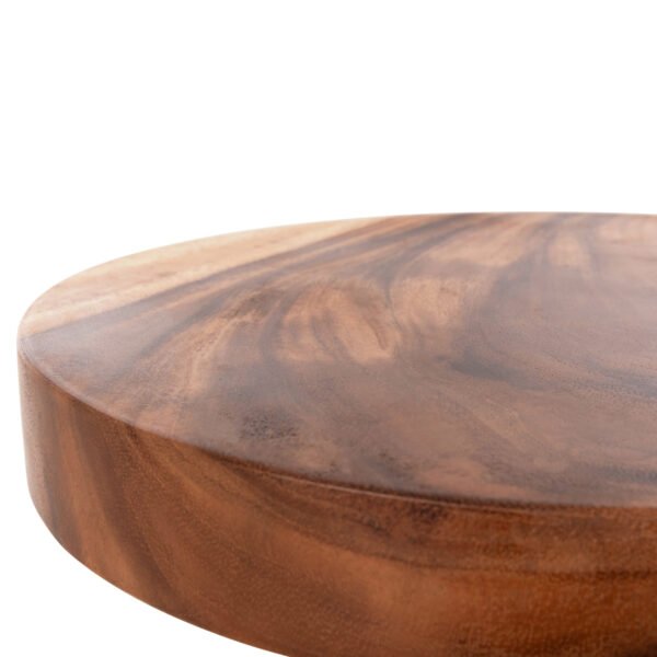 ΤΡΑΠΕΖΙ ΒΟΗΘΗΤΙΚΟ BERMAN HM9902 ΜΑΣΙΦ ΞΥΛΟ SUAR ΣΕ ΦΥΣΙΚΟ Φ35x51Υεκ. - Image 5