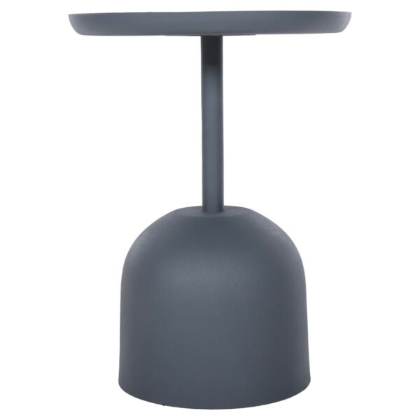 ΤΡΑΠΕΖΙ ΒΟΗΘΗΤΙΚΟ ΣΤΡΟΓΓΥΛΟ DELBEL HM4261.05 ΜΕΤΑΛΛΟ ΜΠΛΕ ΣΚΟΥΡΟ Φ39,5x53,5Υ εκ. - Image 5