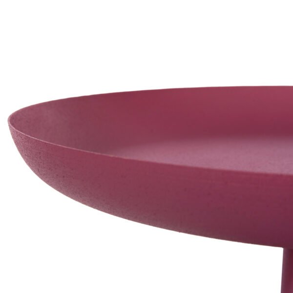 ΤΡΑΠΕΖΙ ΒΟΗΘΗΤΙΚΟ ΣΤΡΟΓΓΥΛΟ DELBEL HM4262.06 ΜΕΤΑΛΛΟ ΣΕ ΡΟΖ Φ36x49Υ εκ. - Image 5