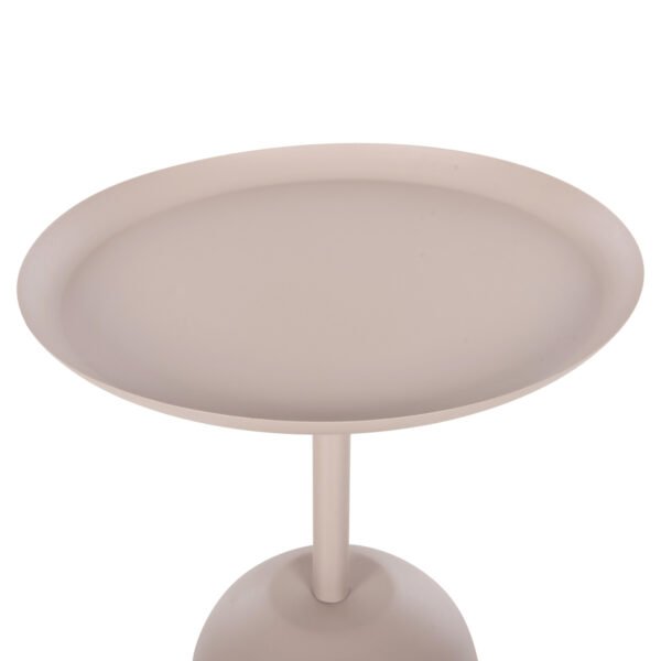 ΤΡΑΠΕΖΙ ΒΟΗΘΗΤΙΚΟ ΣΤΡΟΓΓΥΛΟ DELBEL HM4265.10 ΜΕΤΑΛΛΟ ΣΕ ΕΚΡΟΥ Φ45,5x58,5 εκ. - Image 7