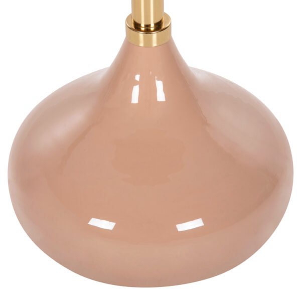 ΤΡΑΠΕΖΙ ΒΟΗΘΗΤΙΚΟ ΣΤΡΟΓΓΥΛΟ UTRI HM4384.10 ΜΕΤΑΛΛΟ ΣΕ ΣΟΜΟΝ-ΜΠΕΖ Φ35,5x44,5Υ εκ. - Image 6