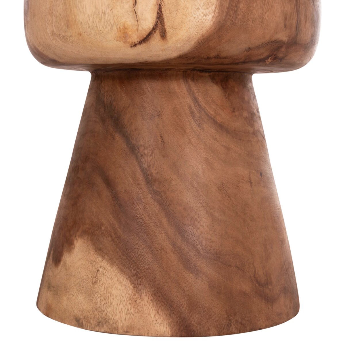 ΤΡΑΠΕΖΙ ΒΟΗΘΗΤΙΚΟ ΣΤΡΟΓΓΥΛΟ CUPRE HM9793.11 ΜΑΣΙΦ ΞΥΛΟ SUAR-ΦΥΣΙΚΟ Φ40x45Υεκ. - Image 7