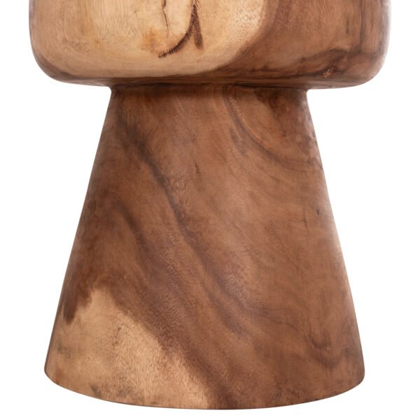 ΤΡΑΠΕΖΙ ΒΟΗΘΗΤΙΚΟ ΣΤΡΟΓΓΥΛΟ CUPRE HM9793.11 ΜΑΣΙΦ ΞΥΛΟ SUAR-ΦΥΣΙΚΟ Φ40x45Υεκ. - Image 7