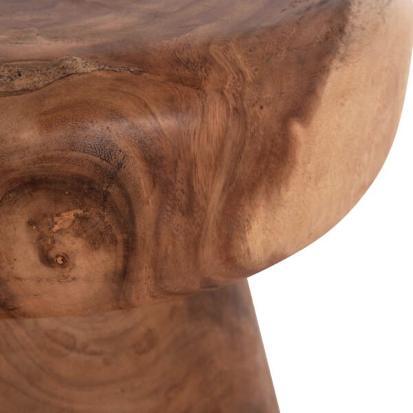 ΤΡΑΠΕΖΙ ΒΟΗΘΗΤΙΚΟ ΣΤΡΟΓΓΥΛΟ CUPRE HM9793.11 ΜΑΣΙΦ ΞΥΛΟ SUAR-ΦΥΣΙΚΟ Φ40x45Υεκ. - Image 9