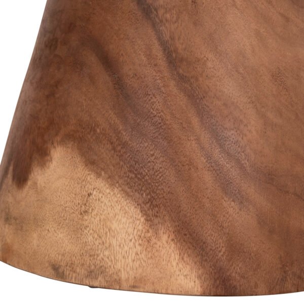 ΤΡΑΠΕΖΙ ΒΟΗΘΗΤΙΚΟ ΣΤΡΟΓΓΥΛΟ CUPRE HM9793.11 ΜΑΣΙΦ ΞΥΛΟ SUAR-ΦΥΣΙΚΟ Φ40x45Υεκ. - Image 10