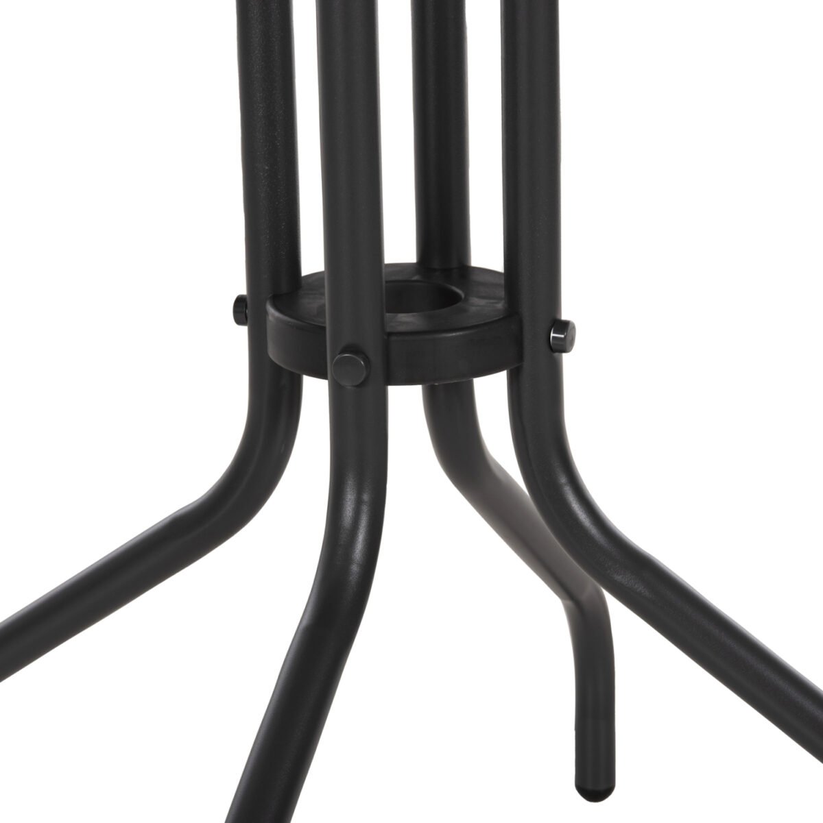 ΤΡΑΠΕΖΙ ΕΞ.ΧΩΡΟΥ ΣΤΡΟΓΓΥΛΟ LINO HM5973.01 ΜΕΤΑΛΛΙΚΟ ΓΚΡΙ Φ60x70Υεκ. - Image 5