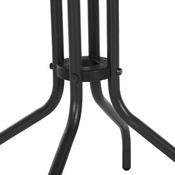 ΤΡΑΠΕΖΙ ΕΞ.ΧΩΡΟΥ ΣΤΡΟΓΓΥΛΟ LINO HM5973.01 ΜΕΤΑΛΛΙΚΟ ΓΚΡΙ Φ60x70Υεκ. - Image 5