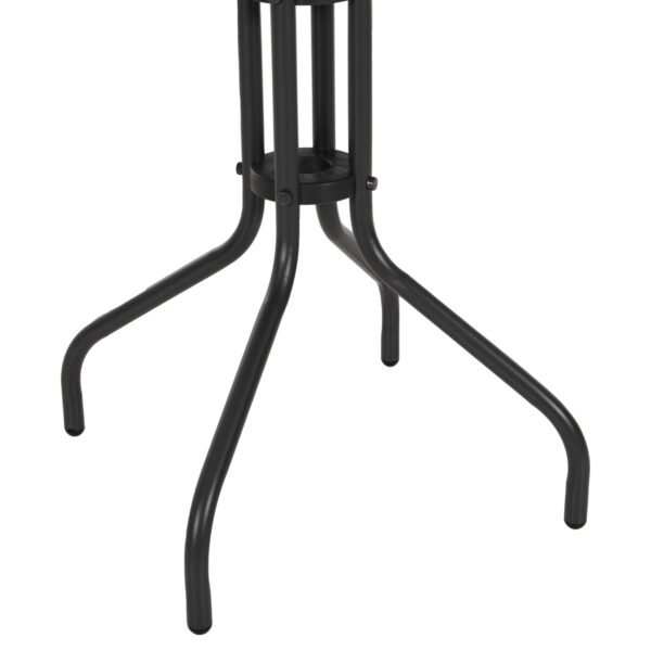 ΤΡΑΠΕΖΙ ΕΞ.ΧΩΡΟΥ ΣΤΡΟΓΓΥΛΟ LINO HM5973.01 ΜΕΤΑΛΛΙΚΟ ΓΚΡΙ Φ60x70Υεκ. - Image 6