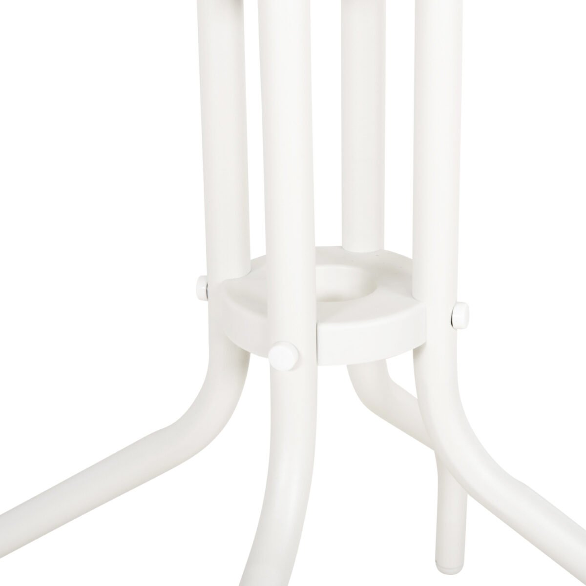 ΤΡΑΠΕΖΙ ΕΞ.ΧΩΡΟΥ ΣΤΡΟΓΓΥΛΟ LINO HM5973.02 ΜΕΤΑΛΛΙΚΟ ΛΕΥΚΟ Φ60x70Υεκ. - Image 6