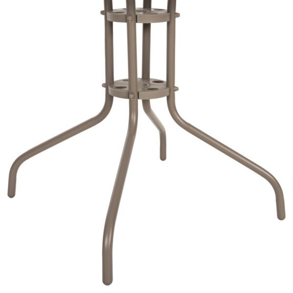 ΤΡΑΠΕΖΙ ΕΞΩΤ.ΧΩΡΟΥ FIGO HM5036.04 ΜΕΤΑΛΛΟ ΣΑΜΠΑΝΙ-ΓΥΑΛΙΝΗ ΕΠΙΦΑΝΕΙΑ 70Χ70Χ72,5Υεκ - Image 7