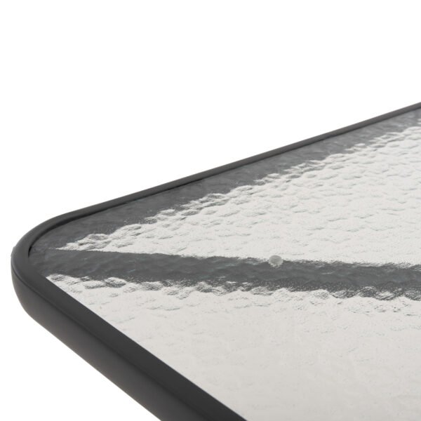 ΤΡΑΠΕΖΙ ΕΞΩΤ.ΧΩΡΟΥ FIGO HM5972.01 ΜΕΤΑΛΛΟ ΓΚΡΙ-ΓΥΑΛΙΝΗ ΕΠΙΦΑΝΕΙΑ 80Χ80Χ71Υεκ - Image 5