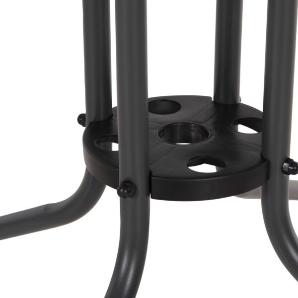 ΤΡΑΠΕΖΙ ΕΞΩΤ.ΧΩΡΟΥ FIGO HM5972.01 ΜΕΤΑΛΛΟ ΓΚΡΙ-ΓΥΑΛΙΝΗ ΕΠΙΦΑΝΕΙΑ 80Χ80Χ71Υεκ - Image 6