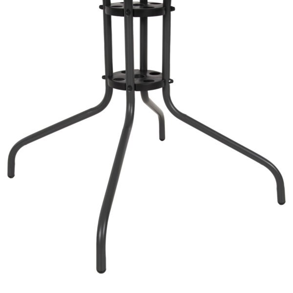 ΤΡΑΠΕΖΙ ΕΞΩΤ.ΧΩΡΟΥ FIGO HM5972.01 ΜΕΤΑΛΛΟ ΓΚΡΙ-ΓΥΑΛΙΝΗ ΕΠΙΦΑΝΕΙΑ 80Χ80Χ71Υεκ - Image 7