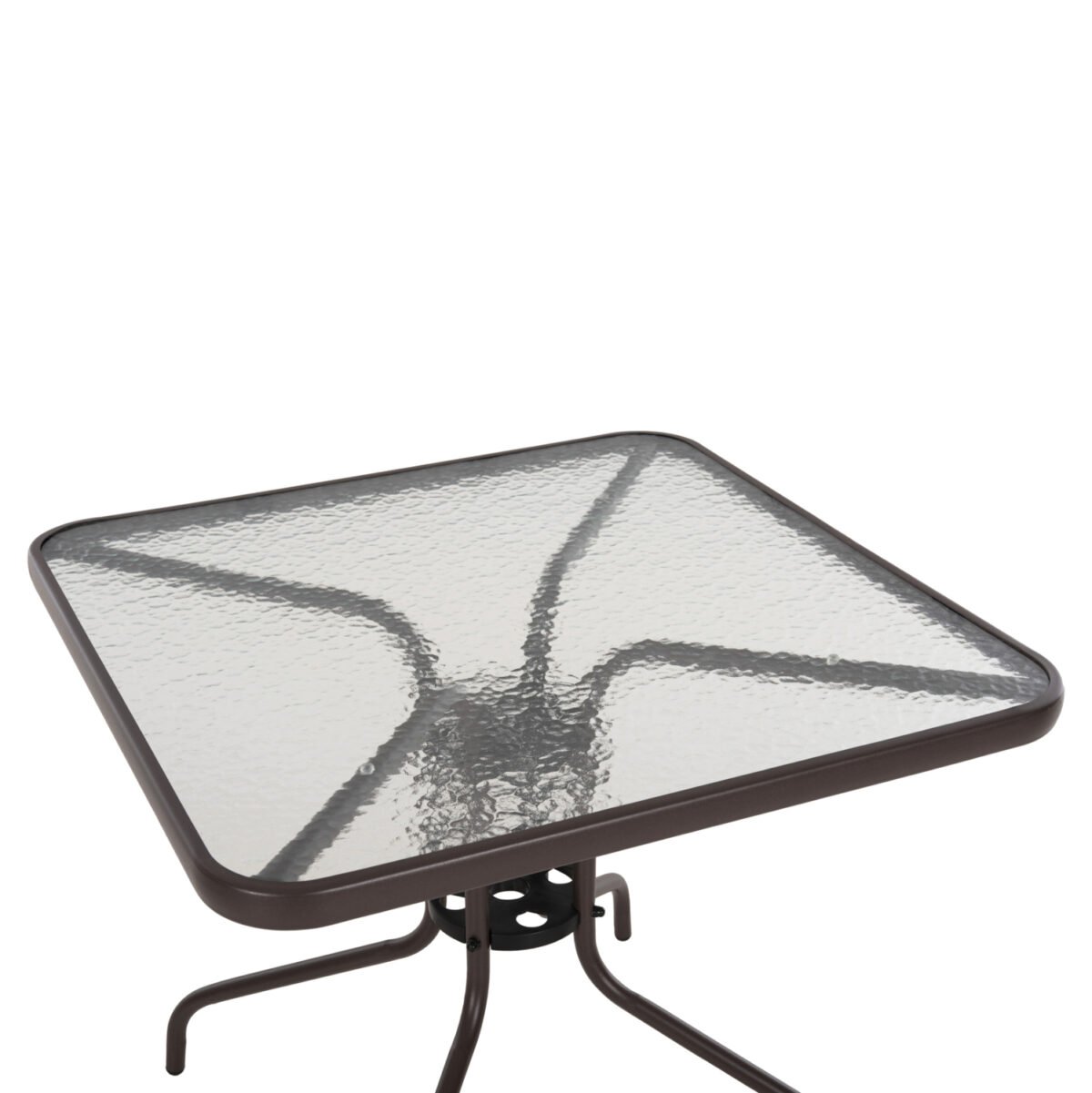 ΤΡΑΠΕΖΙ ΕΞΩΤ.ΧΩΡΟΥ FIGO HM5972.02 ΜΕΤΑΛΛΟ ΚΑΦΕ-ΓΥΑΛΙΝΗ ΕΠΙΦΑΝΕΙΑ 80Χ80Χ71Υεκ - Image 4