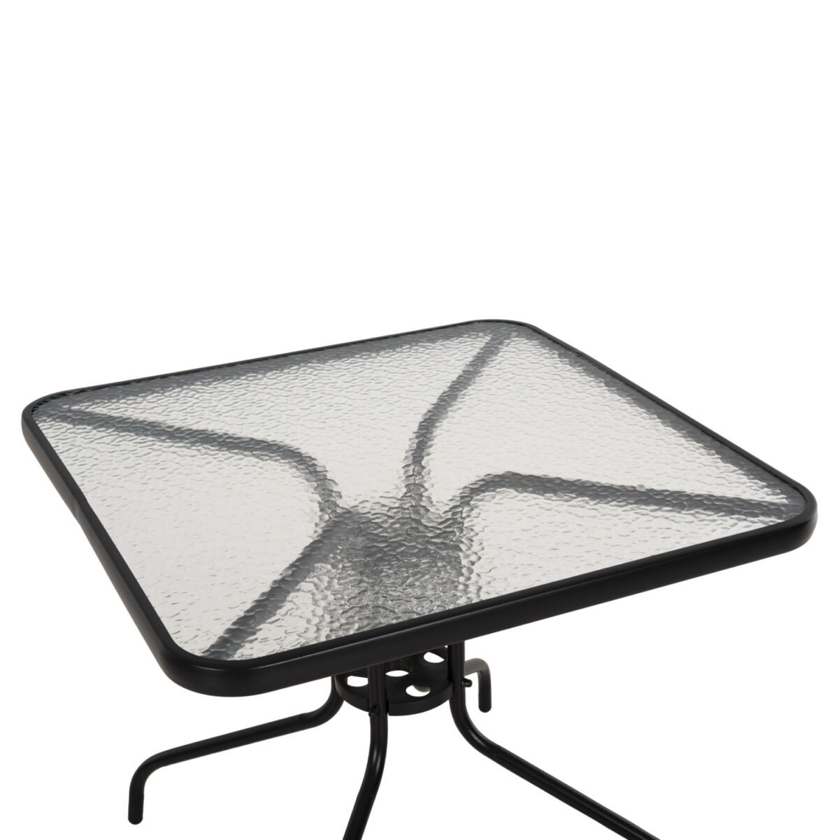 ΤΡΑΠΕΖΙ ΕΞΩΤ.ΧΩΡΟΥ FIGO HM5972.03 ΜΕΤΑΛΛΟ ΜΑΥΡΟ-ΓΥΑΛΙΝΗ ΕΠΙΦΑΝΕΙΑ 80Χ80Χ71Υεκ - Image 4