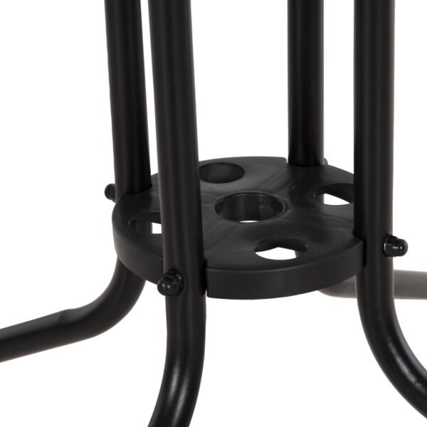 ΤΡΑΠΕΖΙ ΕΞΩΤ.ΧΩΡΟΥ FIGO HM5972.03 ΜΕΤΑΛΛΟ ΜΑΥΡΟ-ΓΥΑΛΙΝΗ ΕΠΙΦΑΝΕΙΑ 80Χ80Χ71Υεκ - Image 6