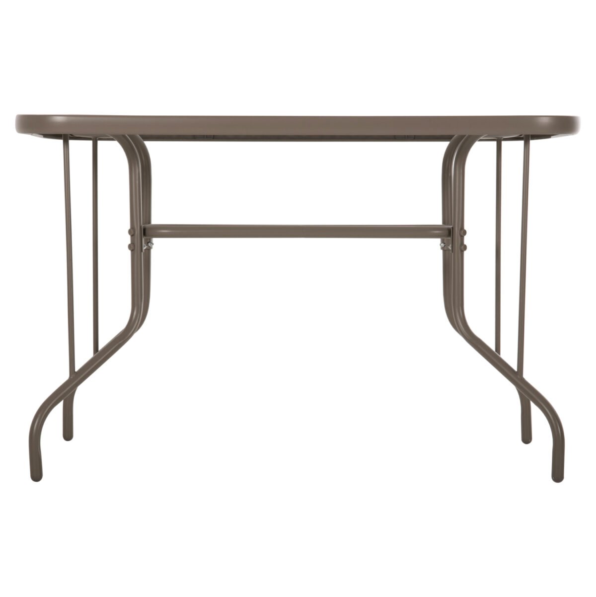 ΤΡΑΠΕΖΙ ADAM HM5020.04 ΜΕΤΑΛΛΙΚΟ ΣΑΜΠΑΝΙ ΜΕ ΓΥΑΛΙΝΗ ΕΠΙΦΑΝΕΙΑ 110Χ60Χ71Υεκ. - Image 4