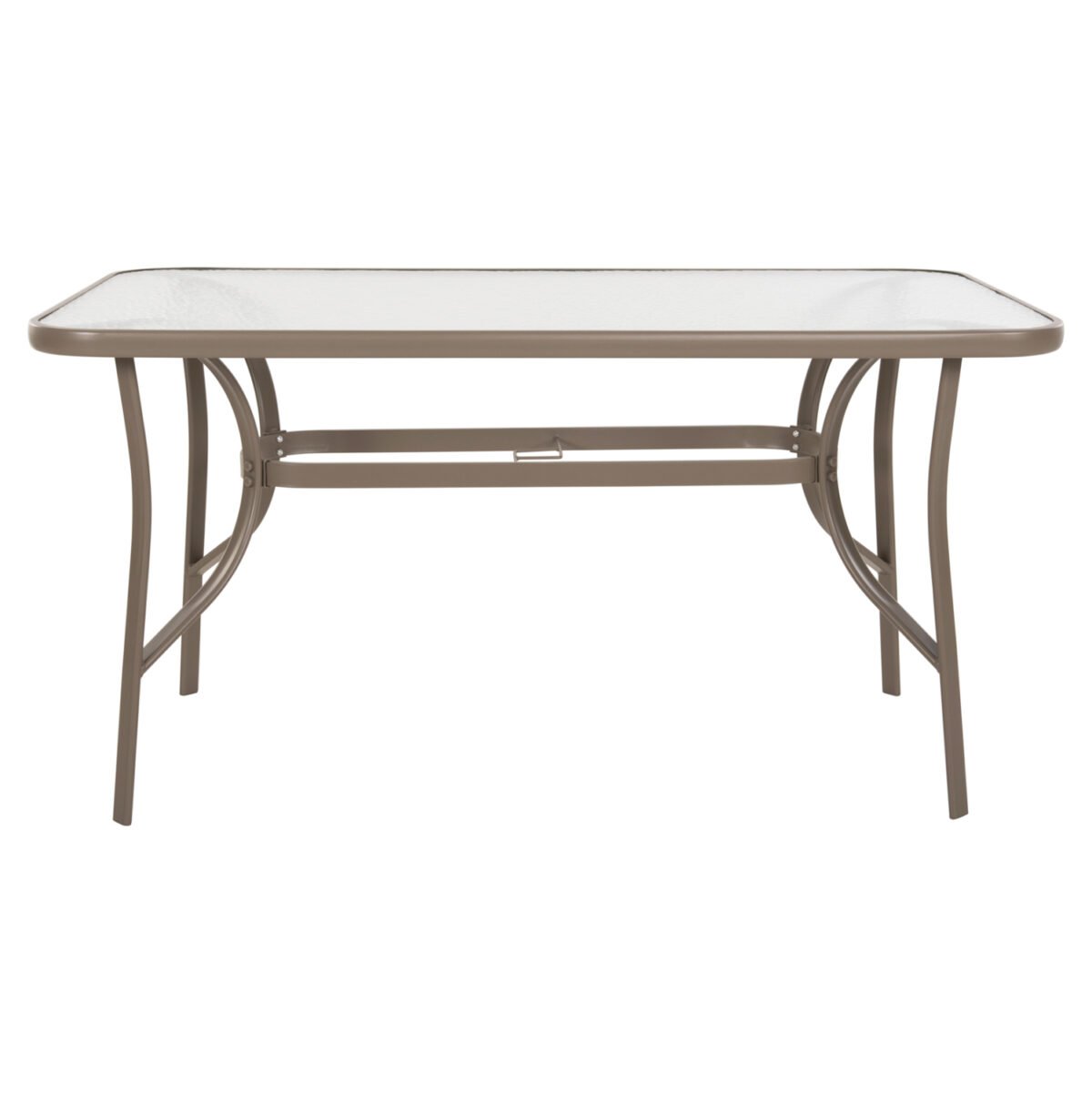 ΤΡΑΠΕΖΙ BRUNO HM5106.04 ΣΑΜΠΑΝΙ ΜΕΤΑΛΛΙΚΟ ΜΕ ΓΥΑΛΙΝΗ ΕΠΙΦΑΝΕΙΑ 140Χ80Χ71Υεκ - Image 3