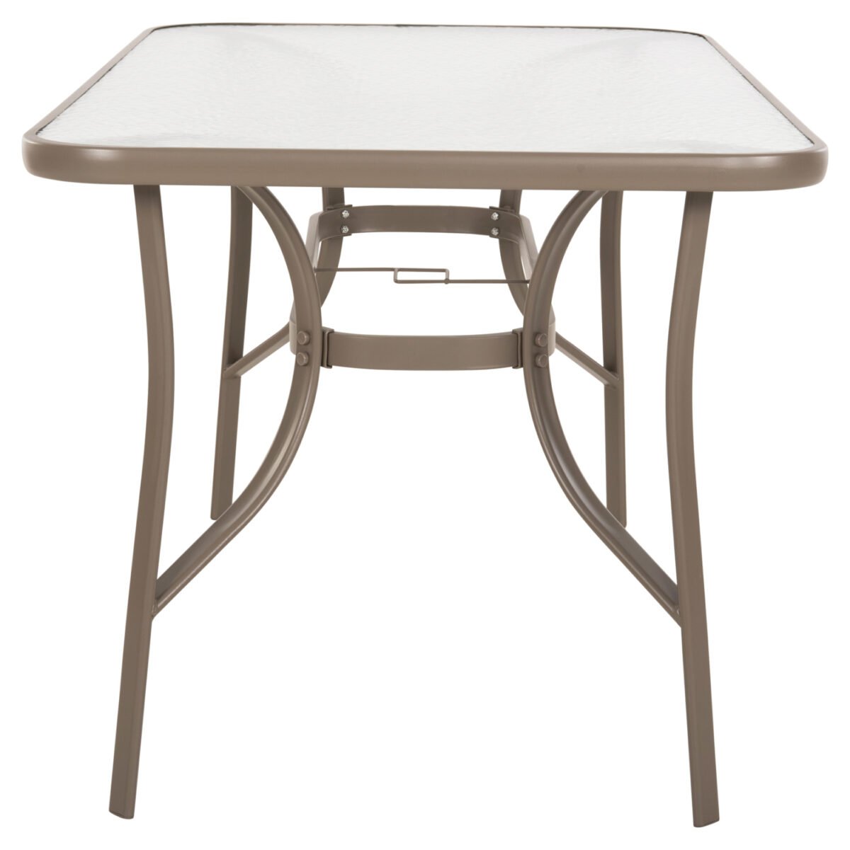 ΤΡΑΠΕΖΙ BRUNO HM5106.04 ΣΑΜΠΑΝΙ ΜΕΤΑΛΛΙΚΟ ΜΕ ΓΥΑΛΙΝΗ ΕΠΙΦΑΝΕΙΑ 140Χ80Χ71Υεκ - Image 4