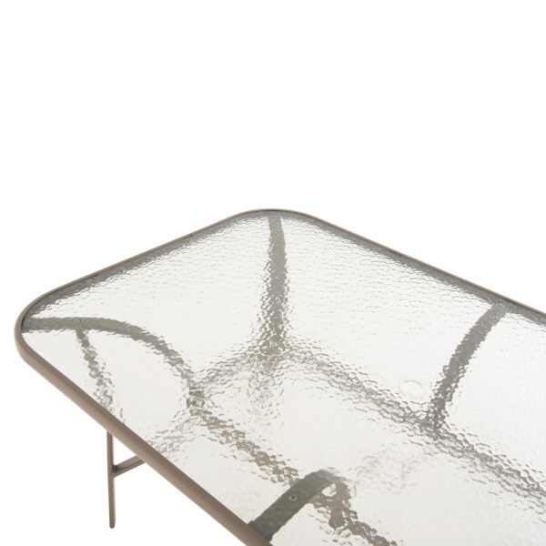 ΤΡΑΠΕΖΙ BRUNO 150X90Χ72Υεκ. ΜΕΤΑΛΛΙΚΟ ΣΑΜΠΑΝΙ ΜΕ ΤΡΥΠΑ ΟΜΠΡΕΛΑΣ Φ38mm HM5145.14 - Image 5