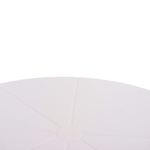 ΤΡΑΠΕΖΙ ΜΠΑΡ ΣΤΡΟΓΓΥΛΟ TERRIN HM6126.11 ΠΟΛΥΠΡΟΠΥΛΕΝΙΟ ΛΕΥΚΟ Φ60x106Υεκ. - Image 5