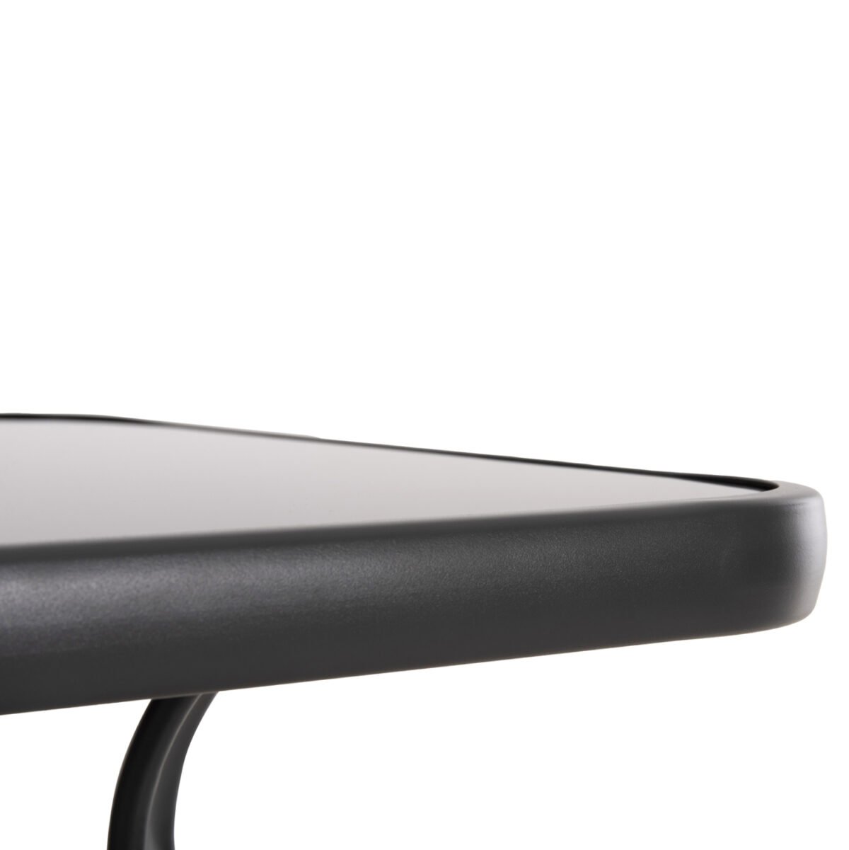 ΤΡΑΠΕΖΙ ΜΠΑΡ ΤΕΤΡΑΓΩΝΟ FIGGY HM6066.01 ΜΕΤΑΛΛΙΚΟ ΓΚΡΙ-ΓΥΑΛΙ ΑΣΦΑΛΕΙΑΣ 60x60x100Υεκ - Image 5