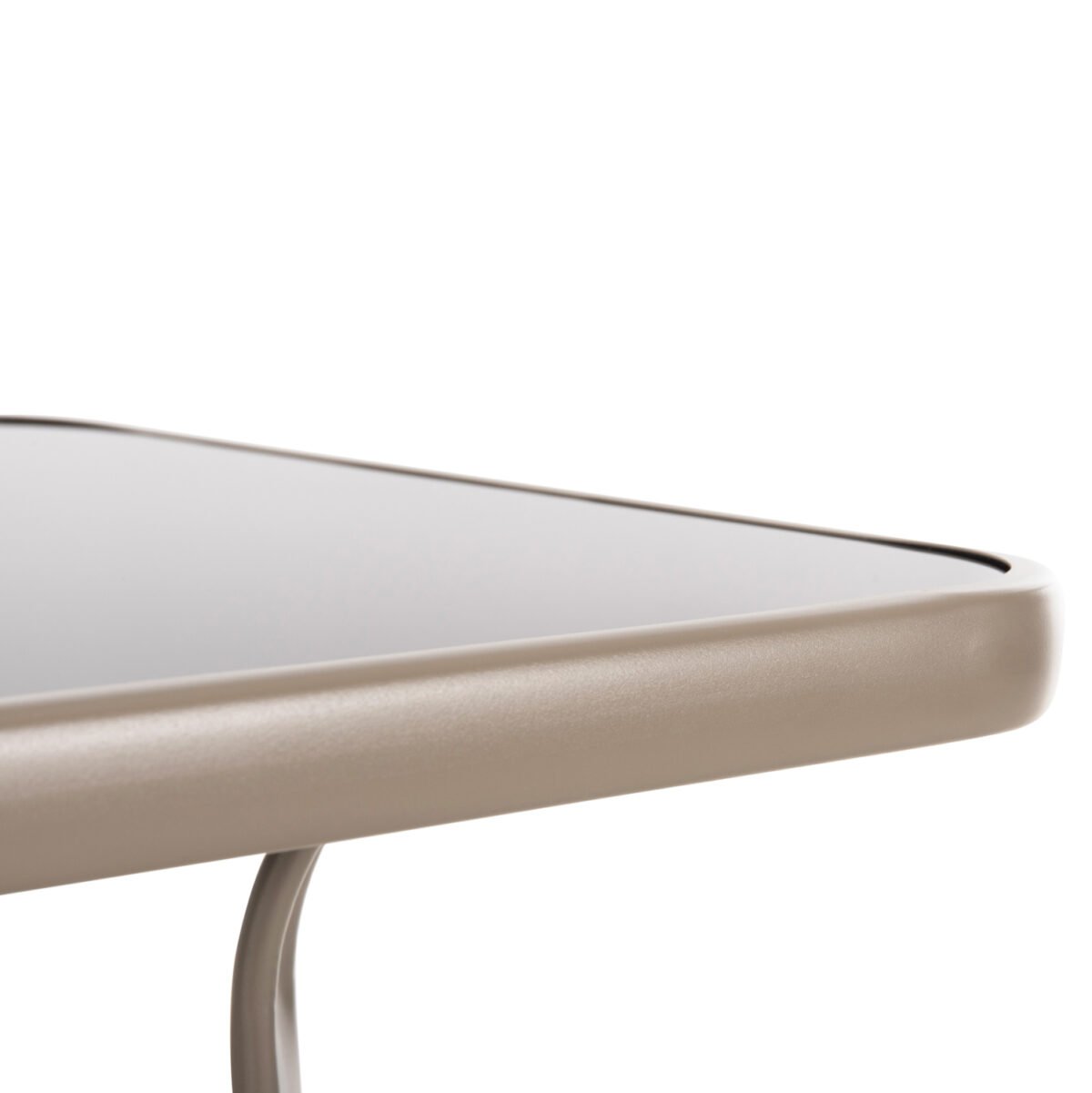 ΤΡΑΠΕΖΙ ΜΠΑΡ ΤΕΤΡΑΓΩΝΟ FIGGY HM6066.04 ΜΕΤΑΛΛΙΚΟ ΣΑΜΠΑΝΙ-ΓΥΑΛΙ ΑΣΦΑΛΕΙΑΣ 60x60x100Υεκ - Image 4