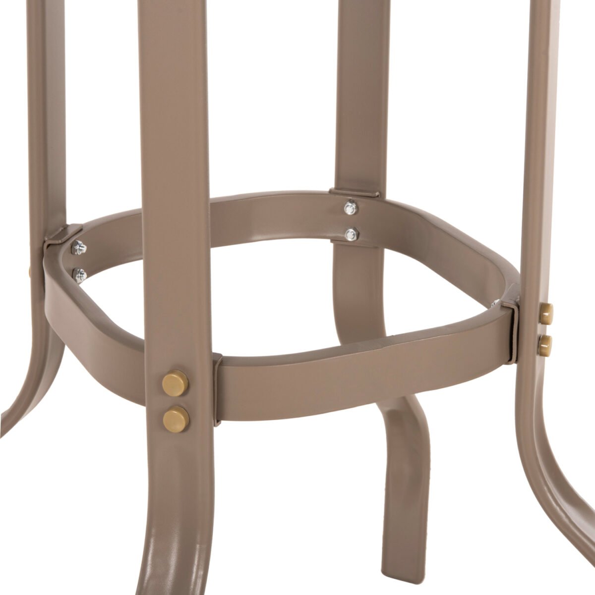 ΤΡΑΠΕΖΙ ΜΠΑΡ ΤΕΤΡΑΓΩΝΟ FIGGY HM6066.04 ΜΕΤΑΛΛΙΚΟ ΣΑΜΠΑΝΙ-ΓΥΑΛΙ ΑΣΦΑΛΕΙΑΣ 60x60x100Υεκ - Image 5