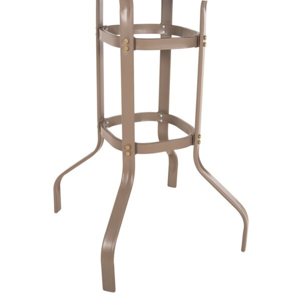 ΤΡΑΠΕΖΙ ΜΠΑΡ ΤΕΤΡΑΓΩΝΟ FIGGY HM6066.04 ΜΕΤΑΛΛΙΚΟ ΣΑΜΠΑΝΙ-ΓΥΑΛΙ ΑΣΦΑΛΕΙΑΣ 60x60x100Υεκ - Image 6