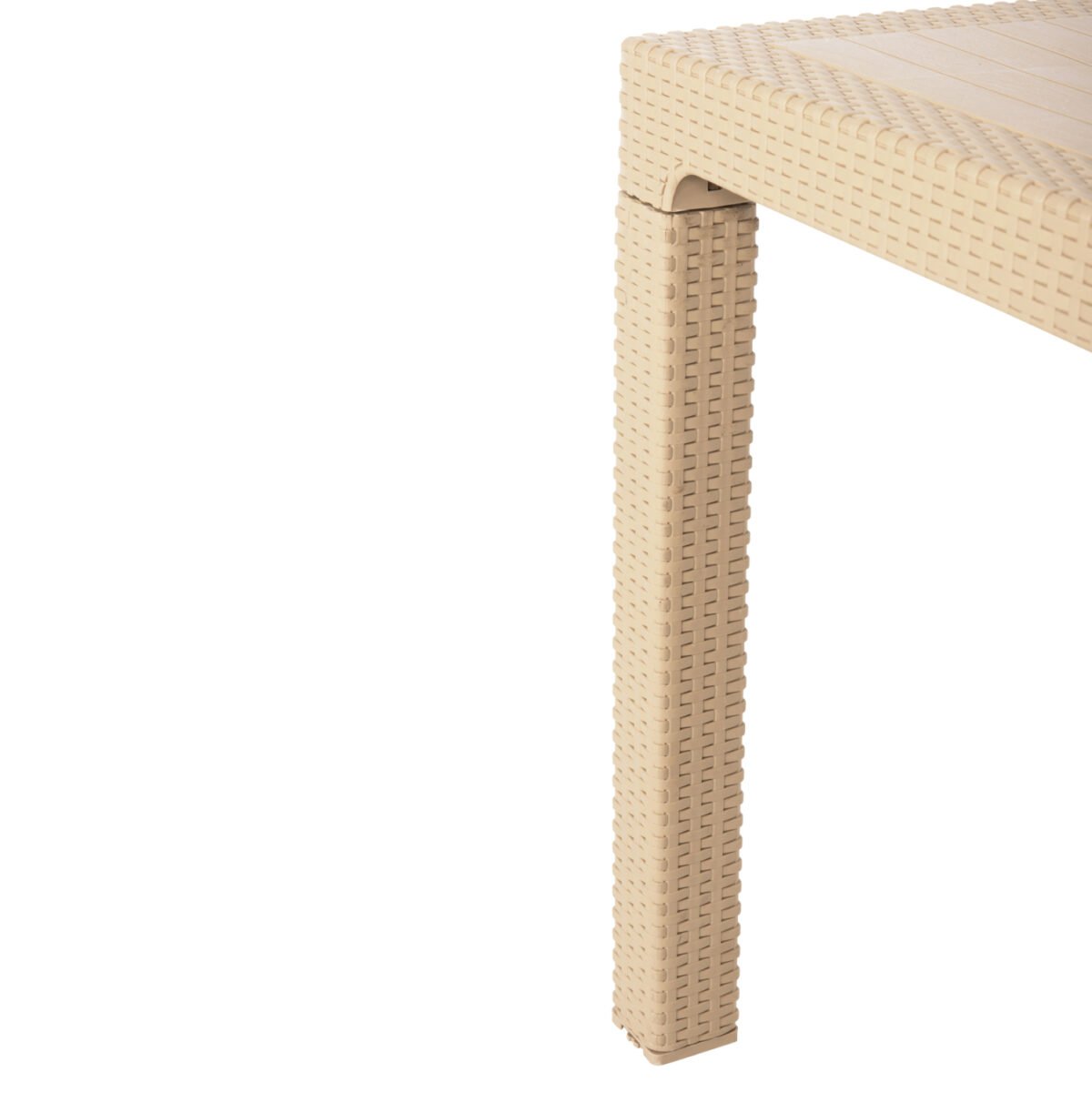 ΤΡΑΠΕΖΙ ΠΟΛΥΠΡΟΠΥΛΕΝΙΟΥ ΟΡΘΟΓΩΝΙΟ TODOR HM6147.04 ΚΑΠΟΥΤΣΙΝΟ ΟΨΗ WICKER 140x80x75Υεκ. - Image 8