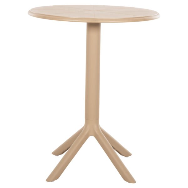 ΤΡΑΠΕΖΙ ΠΟΛΥΠΡΟΠΥΛΕΝΙΟΥ ΣΤΡΟΓΓΥΛΟ TERRIN HM6124.14 ΚΑΠΟΥΤΣΙΝΟ Φ61x77Υεκ. - Image 3