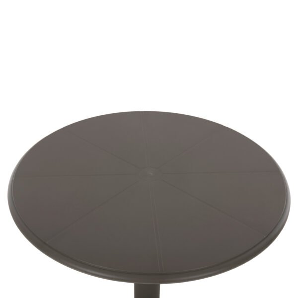 ΤΡΑΠΕΖΙ ΠΟΛΥΠΡΟΠΥΛΕΝΙΟΥ ΣΤΡΟΓΓΥΛΟ TERRIN HM6124.15 OLIVE GREEN Φ60x75Υεκ. - Image 4