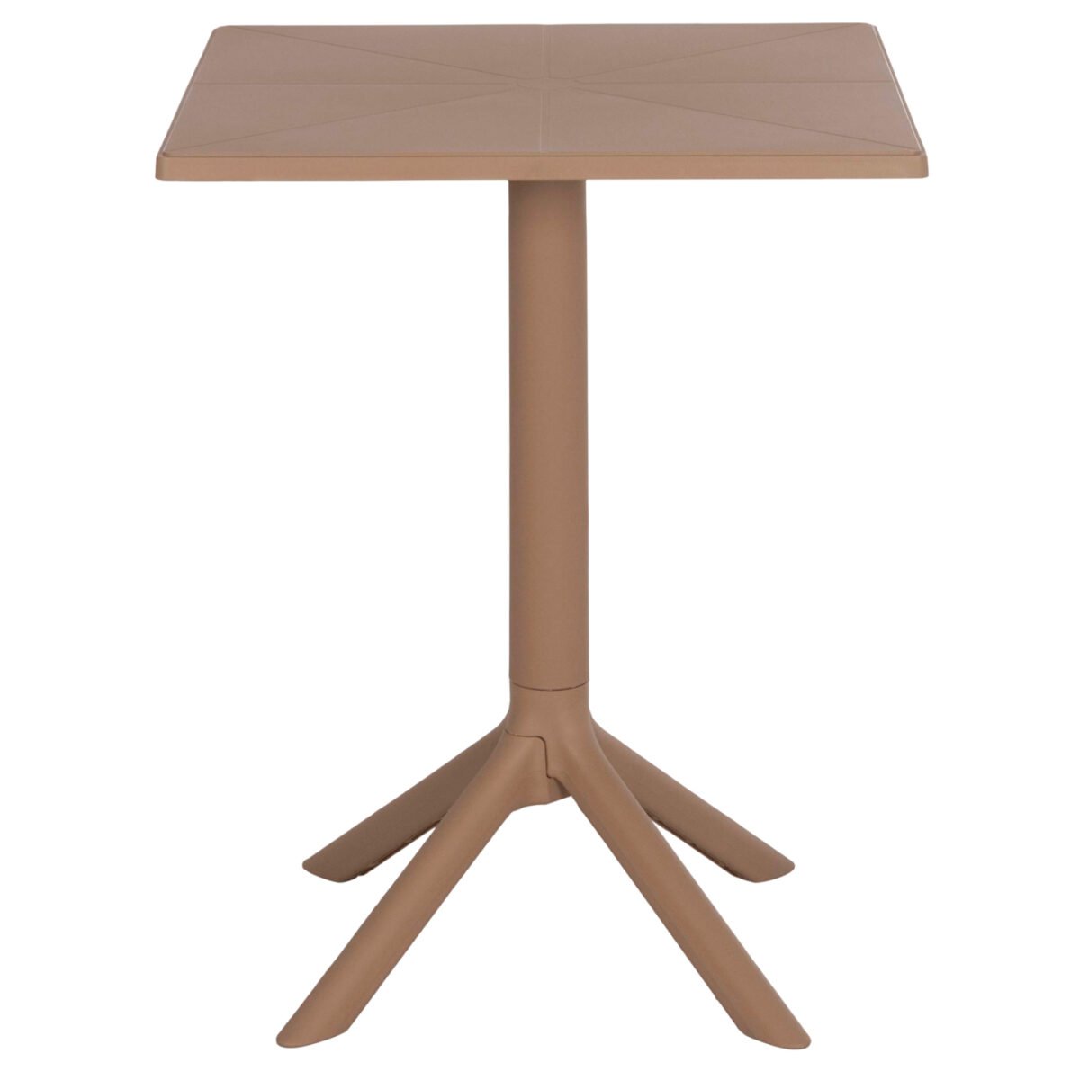 ΤΡΑΠΕΖΙ ΠΟΛΥΠΡΟΠΥΛΕΝΙΟΥ ΤΕΤΡΑΓΩΝΟ TERRIN HM6125.14 ΚΑΠΟΥΤΣΙΝΟ 60x60x75Υεκ. - Image 3