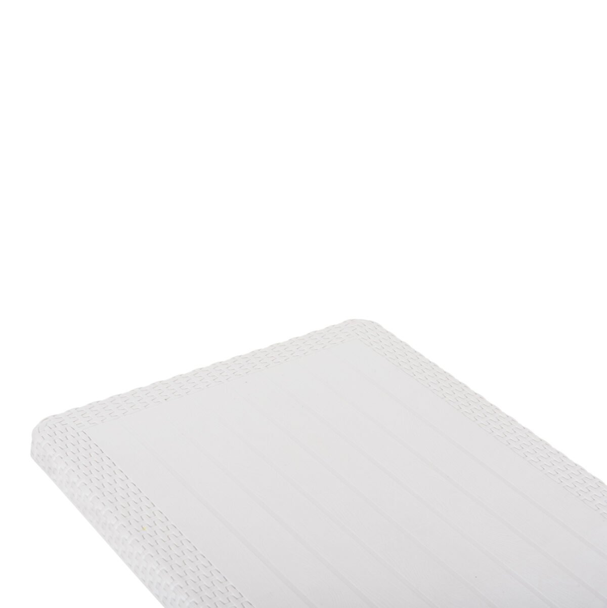 ΤΡΑΠΕΖΙ ΠΤΥΣΣΟΜΕΝΟ CONNY HM6146.03 ΛΕΥΚΟ ΠΟΛΥΠΡΟΠΥΛΕΝΙΟ ΟΨΗ RATTAN TOP-ΜΕΤΑΛΛΙΚΗ ΒΑΣΗ 114x64x74Υεκ. - Image 8