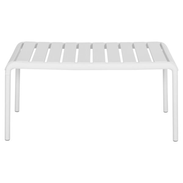 ΤΡΑΠΕΖΙ ΣΑΛΟΝΙΟΥ ΕΞΩΤΕΡΙΚΟΥ ΧΩΡΟΥ ΧΑΜΗΛΟ KORVER HM6334.01 ΠΟΛΥΠΡΟΠΥΛΕΝΙΟ ΛΕΥΚΟ 100x60x46Υεκ - Image 3