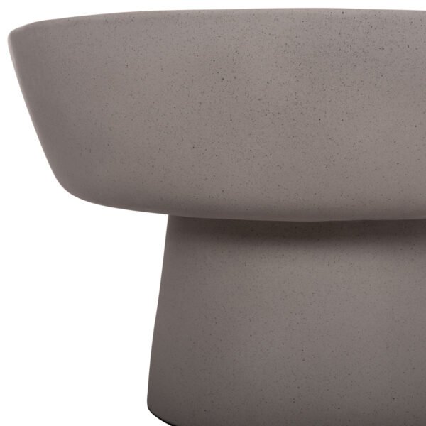 ΤΡΑΠΕΖΙ ΣΑΛΟΝΙΟΥ PIRSON HM18155.03 FIBER CEMENT ΣΕ ΓΚΡΙ--Φ60x36Υεκ. - Image 6