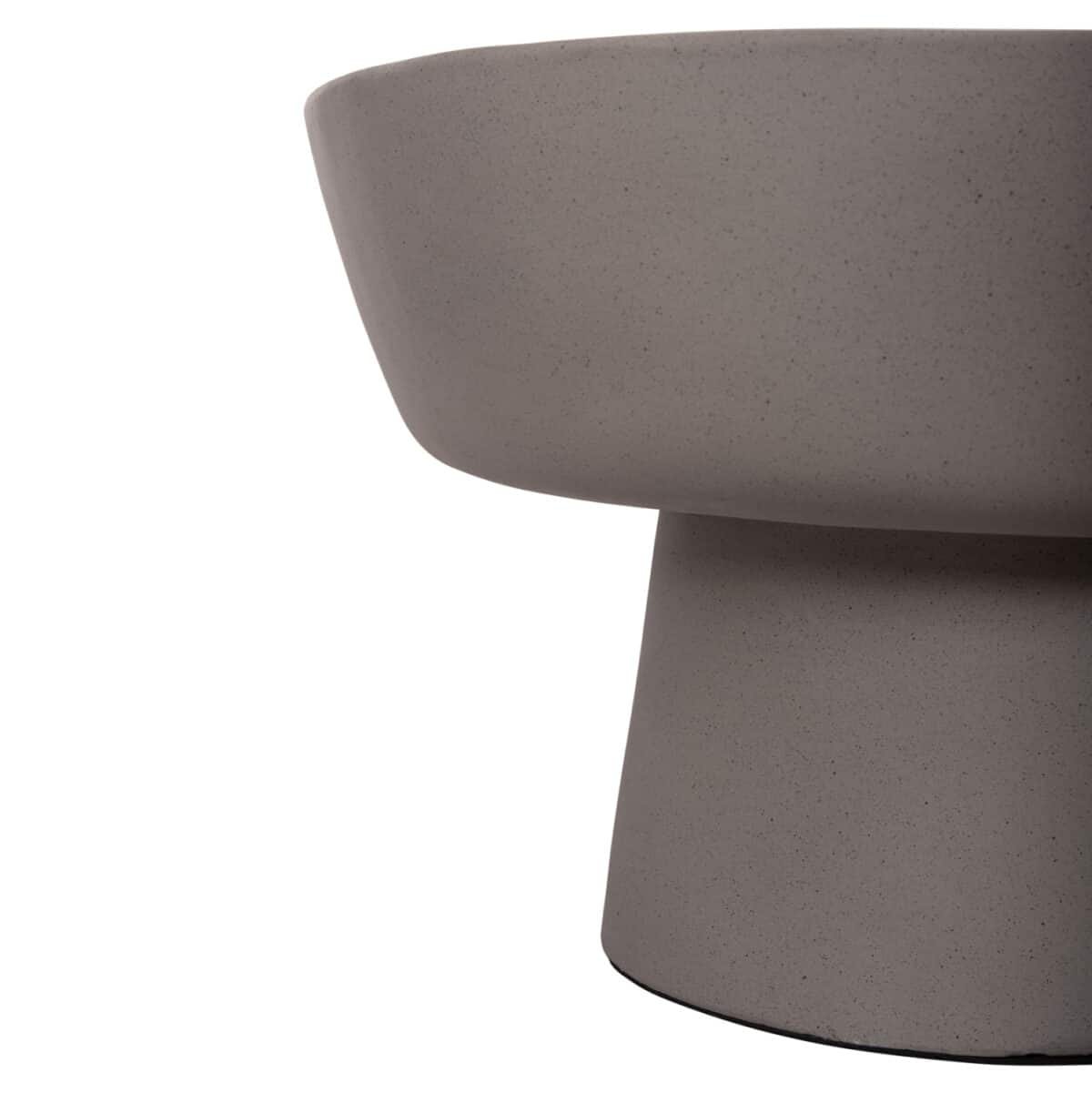 ΤΡΑΠΕΖΙ ΣΑΛΟΝΙΟΥ PIRSON HM18155.03 FIBER CEMENT ΣΕ ΓΚΡΙ--Φ60x36Υεκ. - Image 8