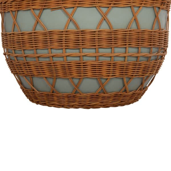 ΤΡΑΠΕΖΙ ΣΑΛΟΝΙΟΥ VILHENA HM18165 FIBER CEMENT ΠΡΑΣΙΝΟ-RATTAN ΦΥΣΙΚΟ Φ56x47Υεκ. - Image 5