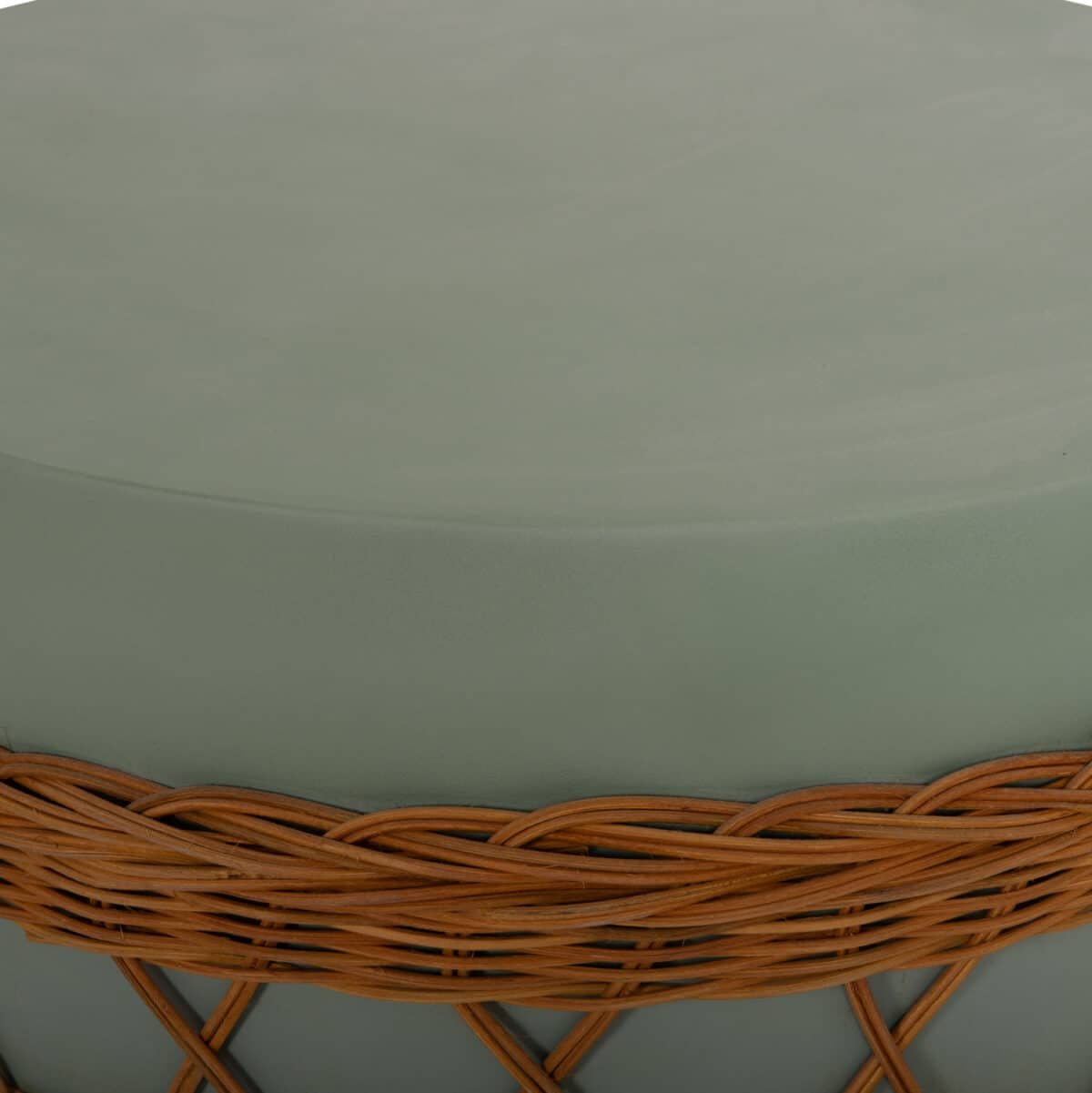 ΤΡΑΠΕΖΙ ΣΑΛΟΝΙΟΥ VILHENA HM18165 FIBER CEMENT ΠΡΑΣΙΝΟ-RATTAN ΦΥΣΙΚΟ Φ56x47Υεκ. - Image 8