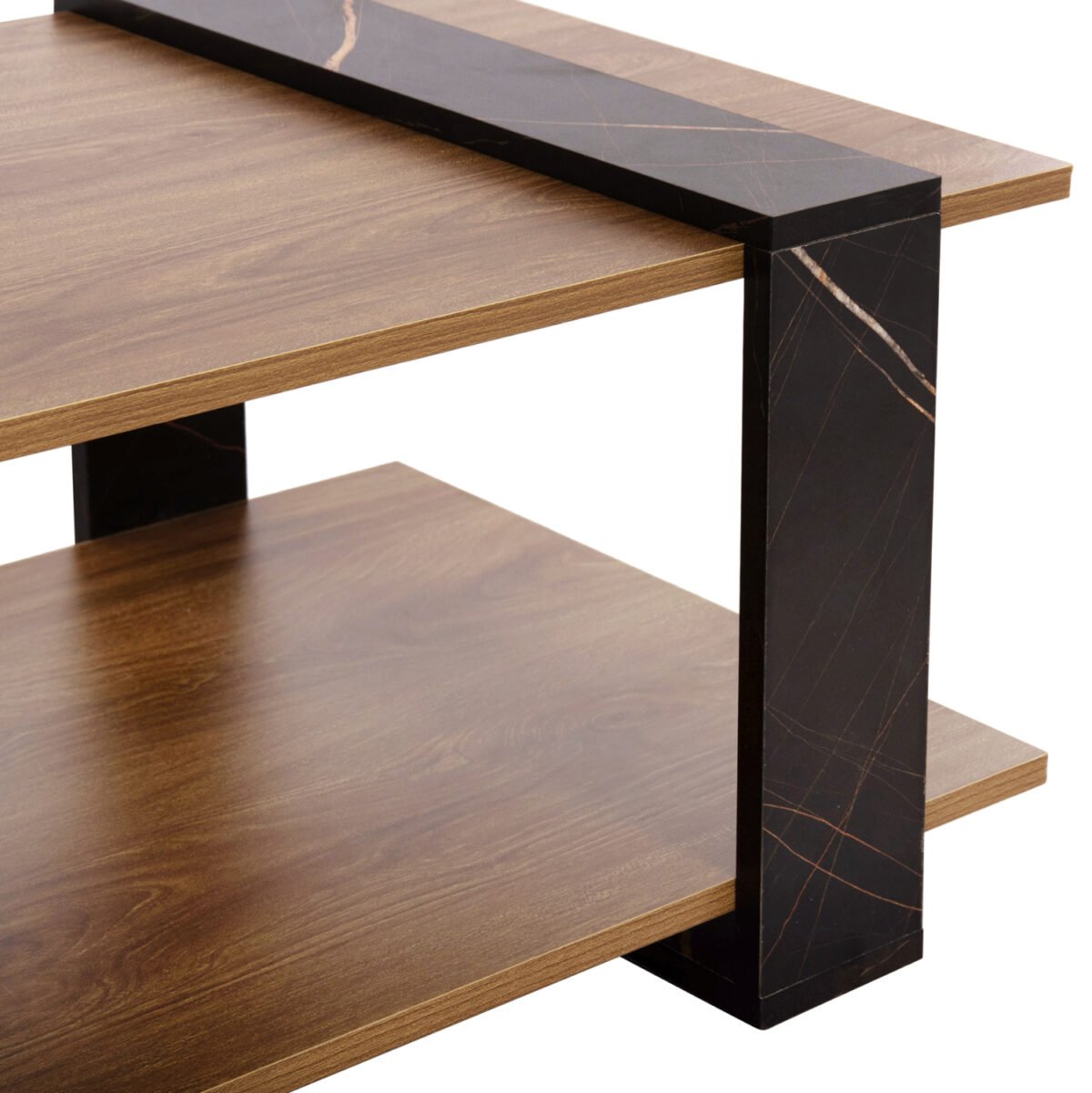 ΤΡΑΠΕΖΙ ΣΑΛΟΝΙΟΥ WILMA HM8950.12 ΜΕΛΑΜΙΝΗ ΣΕ ΦΥΣΙΚΟ-ΜΑΥΡΟ ΜΑΡΜΑΡΟ 80Χ50Χ35Υεκ. - Image 7